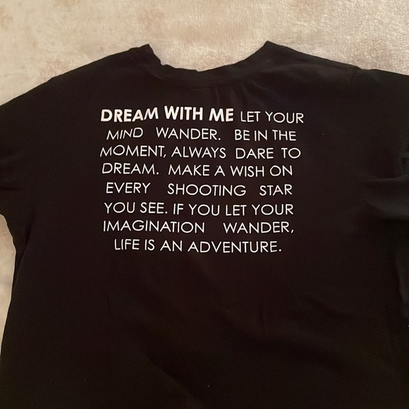 Vibe N’ black inspirational tee. Size: XL but can fit a fifth grader - Picture 2 of 2